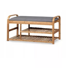   Divanetto imbottito con contenitore Halmar 100 x 50 x 33 cm tonalità di grigio
