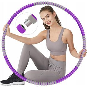    Hula Hoop per massaggio dimagrante e fitness 90 cm Viola e grigio
