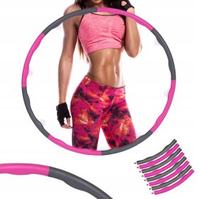 Hula hoop con borchie Minexo, 95 cm, rosa