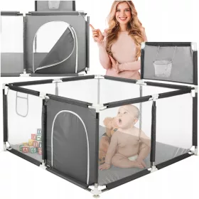    PENSIONE PER BAMBINI PREMIUM PISCINA PARCO GIOCHI CESTO 125x125 GRANDE STALLA
