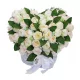 Decorazione Floreale XL Cuore Grande per Tombe - Artigianato Polacco Unico