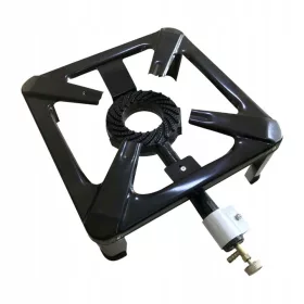   SGABELLO A GAS GRANDE BRUCIATORE IN GHISA FORTRADE CUCINA STRONG 40x40