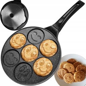   Padella Multi-Emoticon per Uova e Pancakes Antiaderente Ruhhy, Versatile e Divertente