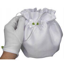    Borsa per la comunione. Set Comunione: Guanti e sacchetto per la Comunione.