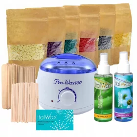   Starter set depilazione ITALWAX RISCALDATORE + CERE + ACCESSORI