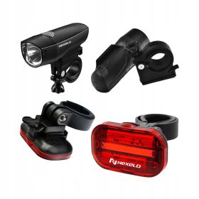    Luci per bicicletta Nexelo 15 led mini chip batteria + Luci per bicicletta Nexelo L177005NEX batteria