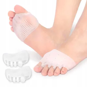    Separatore dita per il giorno HSBB CORREZIONE GEL PER ALLUXE PIEDI APPARECCHI A CUNEO universale rosa 2 pz.