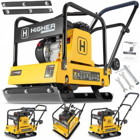   Compattatore per terreno, ponticello SUPERIORE 120kg 6,5KM LONCIN + tappetino + ruote