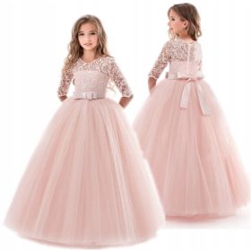    ABITO DA FORMAZIONE PER MATRIMONIO COMUNIONE ABITO DA SPOSA IN PIZZO ELEGANTE 146