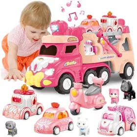    SET CARRELLO DA RIMORCHIO 9IN1 MELODY LIGHT REGALO PER RAGAZZE