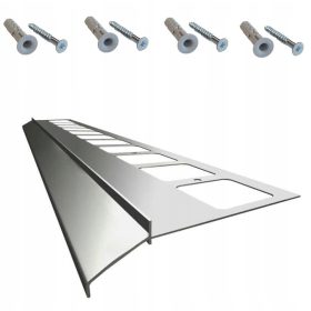    Bordura da giardino in metallo Renoplast 200 cm x 2,8 cm grigia