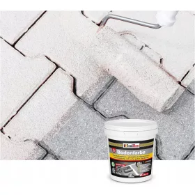   Vernice stradale per cubetti di cemento, legno, metallo, universale, 12 kg - BIANCO
