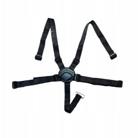    Imbracatura per passeggino Tako, JUNAMA, cinghie per passeggino, fibbia a rombo, 5 punti nera