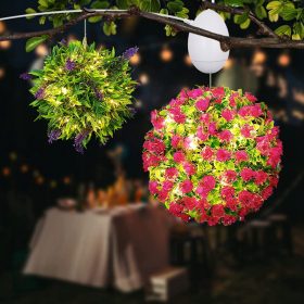  2X LAMPADA DA GIARDINO A LED FIORE ARTIFICIALE PICCOLO