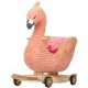  Dondolo dondolo Flamingo cavalcabile 2 in 1, suono PL