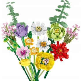    Blocchi FIORI bouquet di fiori fai da te Fiori eterni REGALO 854 pz. 034003