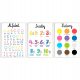  Set di 3 Poster Educativi A3 MONTESSORI Alfabeto Numeri Colori MODELLI