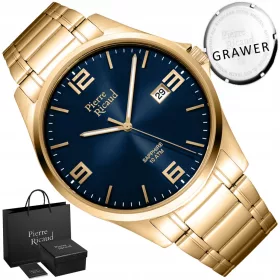    OROLOGIO DA UOMO IN ORO BRACCIALE IN VETRO ZAFFIRO 10ATM + INCISIONE