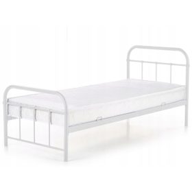  Letto singolo Halmar Linda in metallo 90x200 bianco