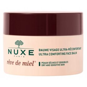   Nuxe Reve de Miel Crema Viso Ultra-Confort per Pelle Secca e Sensibile, 50 ml
