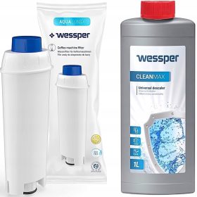    Wessper Cleanmax 1 L + 2× Inserto filtro Wessper AquaLunga WES039 1 pz.
