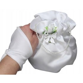    Borsa per la comunione. Set Prima Comunione: guanti e borsetta