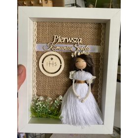    Ricordo di angelo per una ragazza, comunione di battesimo, regalo di comunione