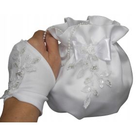    Borsa per la comunione. Set comunione: borsa e guanti. All'alba