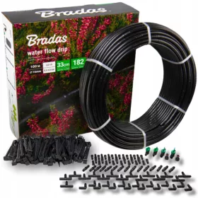    Ala gocciolante KIT IRRIGAZIONE 100m 182 pz. Tubo antigoccia resistente