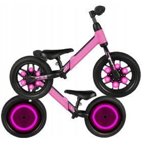  Qplay Balance Bike 12" Nero, Rosa