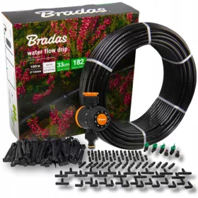    KIT IRRIGAZIONE Ala gocciolante Tubo 100m 183 pz. SISTEMA DI IRRIGAZIONE