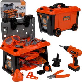    KIT FAI DA TE PER BAMBINI GRANDE CASSETTA PORTA ATTREZZI DA OFFICINA