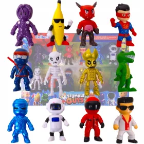    STUMBLE GUYS FIGURINE 12 PZ SET DI GIOCO FIGURINE DA COLLEZIONE PERSONAGGI STAND