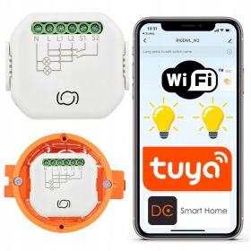    Interruttore a parete a relè, doppio interruttore luce WiFi TUYA