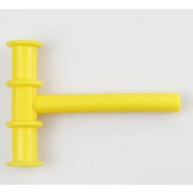    Massaggiagengive ortodontico Chewy Tubes, in silicone, tonalità giallo e oro