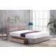  Letto matrimoniale imbottito Halmar Merida 160x200 tonalità del beige