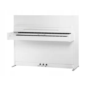    pianoforte moderno Wilhelm Schimmel W114 Moderno bianco lucido + cromo