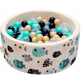    Piscina di palline a secco con 200 palline per bambini, palline in schiuma 80x30