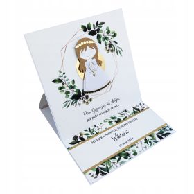    Biglietto d'auguri di COMUNIONE - ricordo della Prima Comunione per un ragazzo