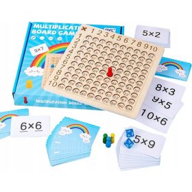    Gioco di puzzle da tavolo con tabella di moltiplicazione 2 in 1