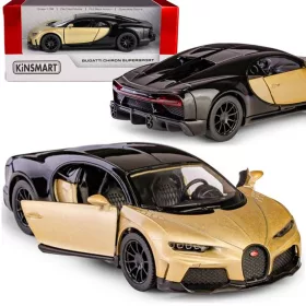    Auto Kinsmart Bugatti Chiron Supersport KT5423W + BOX AUTO MODELLO AUTO KINSMART