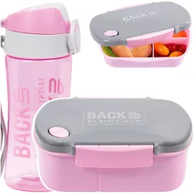   BOTTIGLIA PER ACQUA BackUP in TRITAN atossico da 400ml BPA FREE rosa
