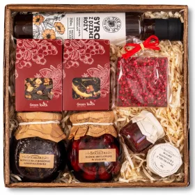    CESTINO REGALO regalo cioccolato frutta marmellata tè sciroppo naturale