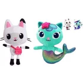  PELUCHE SIRENA + GATTINO PANDY CASA GATTO GABI