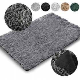    Tappeto Shaggy Alto Morbido Peluche Peloso 80x120x2 cm Vari colori