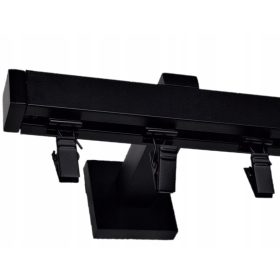    BINARO PER TENDE IN ALLUMINIO SINGOLA PARETE 20mm/200cm BLACK FROGS LUNA