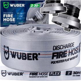    MANICOTTO ANTINCENDIO PER POMPA BIANCO FAST-FIX FORTE LUNGO PER ACQUA Fossa settica 2" 30M