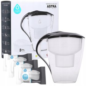    Caraffa filtrante Dafi Astra Unimax 3 l nero + 3× Inserto filtro per la caraffa Dafi Unimax 1 pz.