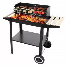  Barbecue a carbone da giardino su ruote + accessori