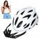  Casco protettivo da bicicletta NILS EXTREME TAGLIA L (55-61CM) BIANCO SOLIDO + Guida sportiva CGROT
